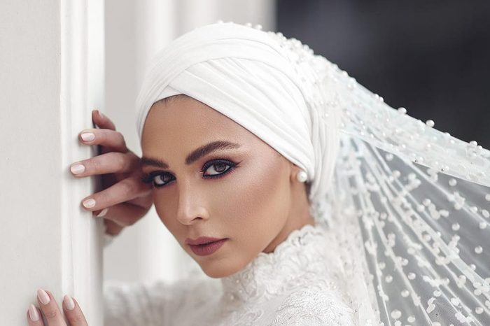 لفات حجاب للعروس لاطلالة رائعة في يوم زفافها