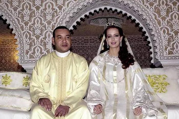 الملك محمد السادس يوم زفافه
