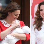 قارني بين جمال الملكة رانيا وكيت ميدلتون في صور ما بعد الولادة
